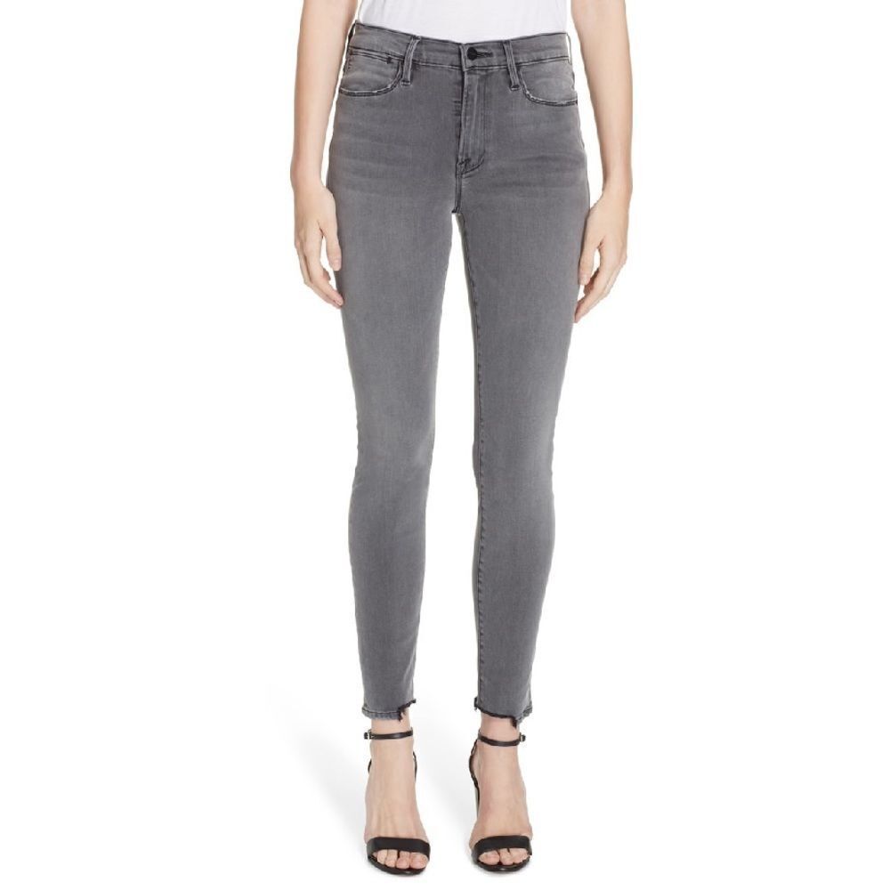 𝅺FRAME Le High Ankle Skinny Jeans in Dunaway 28